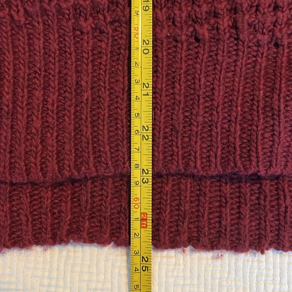 Free People Red Berry Oversized Cardigan Sweater - Picture 11 of 12